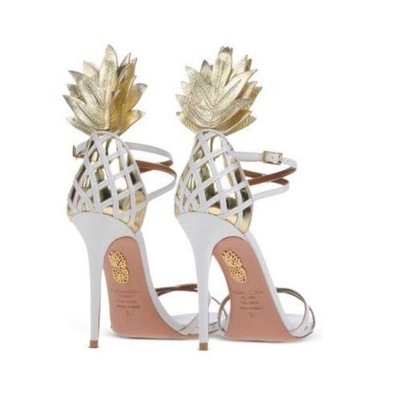 Aquazzura Pineapple Sandals Heels - Picture 2 of 11